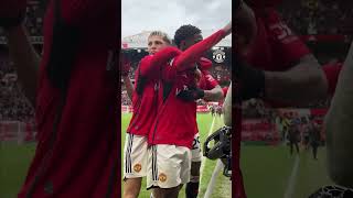 Kobbie Mainoo Scores At Old Trafford For The First Time 🔥 [upl. by Anelehs]