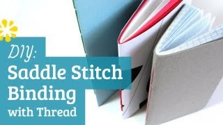 DIY Saddle Stitch Bookbinding Tutorial  Sea Lemon [upl. by Bore]