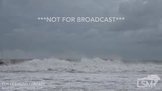 09132018 N Topsail Beach NC  Hurricane Florence Big waves Making Landfall [upl. by Asnerek825]