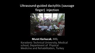 Ultrasoundguided dactylitis sausage finger injection by Prof Murat Karkucak MD [upl. by Lednik]