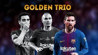 Xavi Iniesta amp Messi ● Golden Trio TIKI TAKA [upl. by Columbine175]