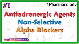 1Antiadrenergic agents  Antisympathetic drugs  Sympatholytics  NonSelective Alpha Blockers [upl. by Nagol57]