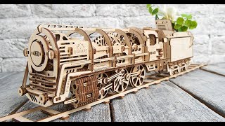 Ugears Steam Locomotive with Tender [upl. by Germaine]