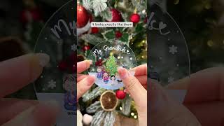 Christmas My Grandkids  Personalized Acrylic Ornament [upl. by Veal]