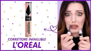 ADDIO OCCHIAIE 😝 IL CORRETTORE PIÙ COPRENTE DEL MOMENTO LOréal Infaillible Concealer  Test amp Tell [upl. by Buchheim]