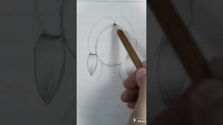 how to make hairstyle drawing  Art Slush viral tableart viral art  sketch [upl. by Anelys]