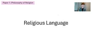 RELIGIOUS LANGUAGEIN ONE HOUR A LEVEL RELIGIOUS STUDIES [upl. by Rahs]