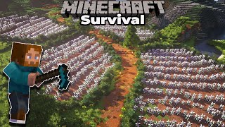 How to Build Awesome Custom Farmland in Minecraft 115 Survival 1 [upl. by Bakemeier]