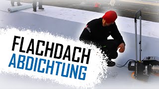 Dachdecker  Flachdachabdichtung mit Tectofin SK [upl. by Ibbison]