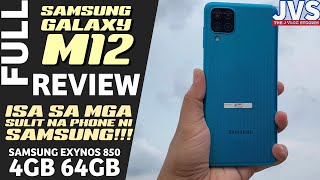 Samsung Galaxy M12 Full Review  Filipino  Camera Samples  Benchmark Test  Battery Test [upl. by Nnoj]