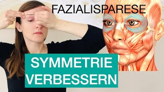 Fazialisparese  verspannte Gesichtsmuskulatur ENTSPANNEN und DEHNEN  Synkinetisches Stadium [upl. by Adnilak310]