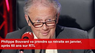 Philippe Bouvard va prendre sa retraite en janvier après 60 ans sur RTL [upl. by Nabalas]