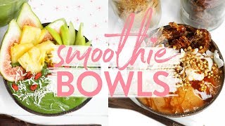 HEALTHY FRESH SMOOTHIE BOWLS  Tropeaka Vegan Protein Paleo  Easy [upl. by Keese]