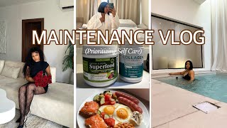 MAINTENANCE VLOG  Prioritizing Self Care  Being your own Dream Girl  silent vlog [upl. by Ardnossak]