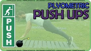 Plyometric push ups  Flexiones pliometricas  Ejercicios calistenia  Tipos de flexiones explosivas [upl. by Jania]