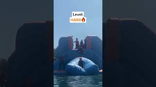 More AIRBAG LAUNCH but they get progressively higher 🔼 PART 2 waterpark stevenage funny fail [upl. by Tome375]