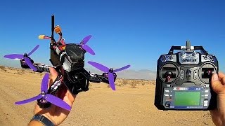 Eachine Wizard X220 FPV Racer Drone Flight Test Review [upl. by Peednam826]