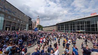 UNBELIEVABLE SCENES as the TARTAN ARMY Enjoy Matchday in COLOGNE [upl. by Nyvar]