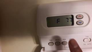 DIY how to change thermostat from degree Celsius to Fahrenheit if instructions doesnt work [upl. by Gow]