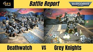 Deathwatch vs Grey Knights 9th Edition Warhammer 40k Battle Report [upl. by Enelav]