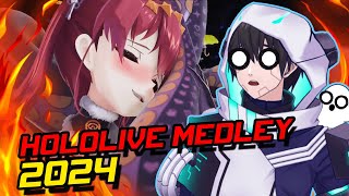 OMG THIS IS TOO CUTE  Hololive Medley 2024 React [upl. by Lorac]