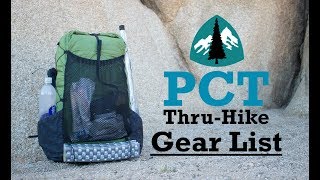 PCT ThruHike Gear List FINAL [upl. by Geoffrey510]