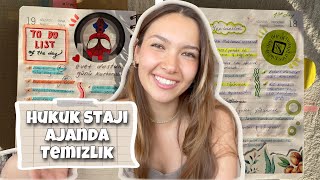 Ajanda doldurduk ✨StajımTemizlikKutu açılımı Vlog 24 [upl. by Argyle]