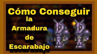 Cómo Conseguir la Armadura de Escarabajo  Guía Terraria 143 [upl. by Hamitaf]