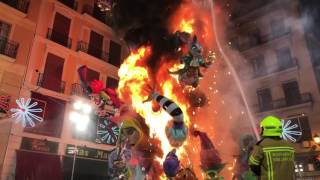 La Crema Plaza de la Merced Fallas 2017 [upl. by Fisoi947]