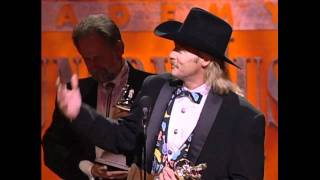 Alan Jackson Wins Single of the Year For quotChattahoocheequot  ACM Awards 1994 [upl. by Aloivaf]