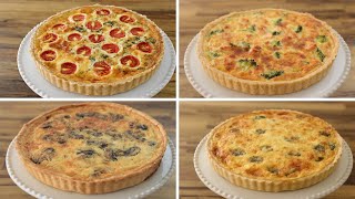 How to Make a Quiche – 4 Easy Recipes [upl. by Aitrop]