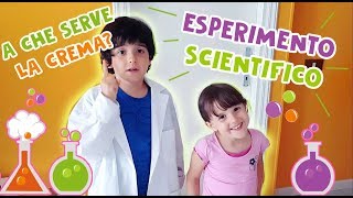 Esperimento scientifico per bambini il potere della crema [upl. by Esylla]