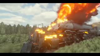 No4014 big boy train crash animation but I made it [upl. by Adlin659]