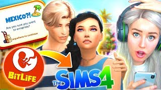 WE MADE A MISTAKE  Bitlife Controls My Sims 7 😅 [upl. by Ahsimot]