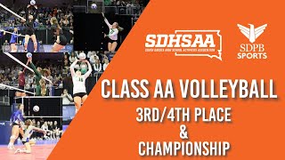 Class AA  2023 State Volleyball Tournament 34th amp Championship  SDPB Sports [upl. by Schaab]