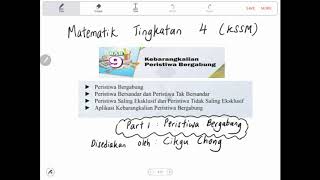 Bab 9 Matematik Tingkatan 4 KSSMPart 1 Peristiwa Bergabung [upl. by Amsaj]