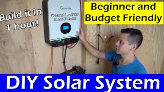 Beginner And Budget Friendly DIY Solar Power System Anyone can build this [upl. by Gnim637]