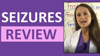 Seizures Epilepsy Nursing NCLEX TonicClonic Generalized Focal Symptoms [upl. by Quintina]