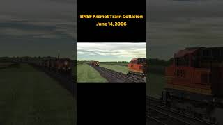 Trainz  BNSF Kismet Train Collision shorts bnsf crashes trainz train trains collision trs22 [upl. by Goldfinch]