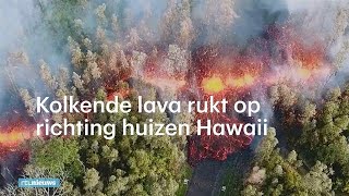 Heftig beeld uitbarsting vulkaan Hawaii Je hoort de explosies  RTL NIEUWS [upl. by Ssirk906]