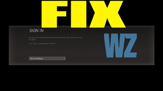 FIX Connection to The Blizzard Game Server Has Been Lost Call of DUTY Warzone amp cold war [upl. by Itak]