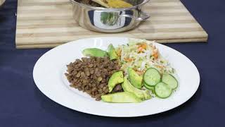 Healthy Lentils with Vegetable Salad healthyeating healthyfood food saladmaster lentilrecipe [upl. by Naihtsirc168]