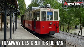 Les tramway des grottes de Han  Belgique [upl. by Eirahcaz]