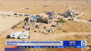 Over 100 homeless people removed from Palmdale encampment [upl. by Azaria375]