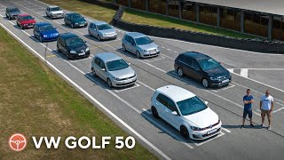 VW Golf oslavuje 50 rokov Porovnali sme VŠETKY generácie Ktorá je tá naj  volanttv [upl. by Nap]