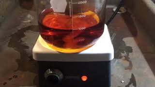 Dissolving tannic acid to make a 10 solution [upl. by Hsetih]