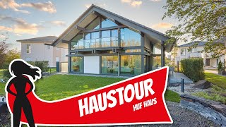 LUXUS VILLA TOUR  Architektenhaus von HUF HAUS  Hausbau Helden [upl. by Llertnauq896]