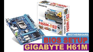 Gigabyte H61M Motherboard Bios Setup amp Boot Menu  Gigabyte H61M মাদারবোর্ডে Windows 10 Setup । [upl. by Ainig446]