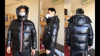 Moncler Montbeliard Short Down Jacket Detailed Review amp Try On [upl. by Chemar]