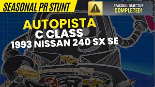 Forza Horizon 5  Speed Trap quotAutopistaquot  C Class  Nissan 240SX [upl. by Boorman919]